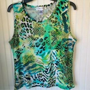Rafael (XL) Sleeveless, lined Top; Unique & Fun Pattern